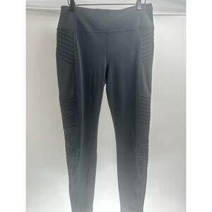 ATHLETA Delancey Moto Tight Women's L Charcoal Gray Legging‎ Pockets